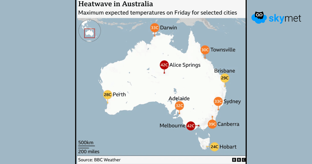 ऑस्ट्रेलिया तप रहा है