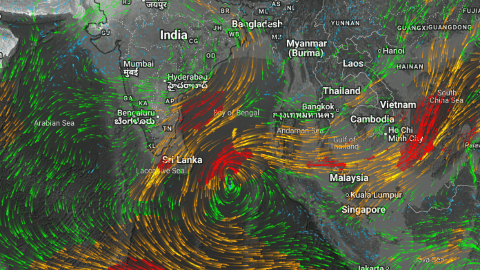 बंगाल की खाड़ी में बना डिप्रेशन