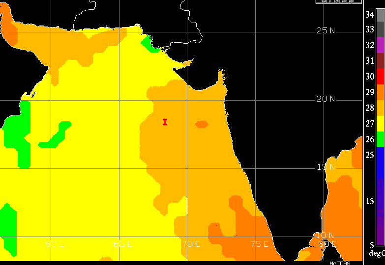 अरब सागर में बना डिप्रेशन