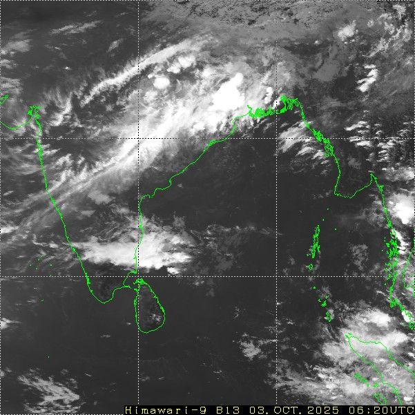 डिप्रेशन ओडिशा तट पार, फोटो: HIMAWARI सैटेलाइट