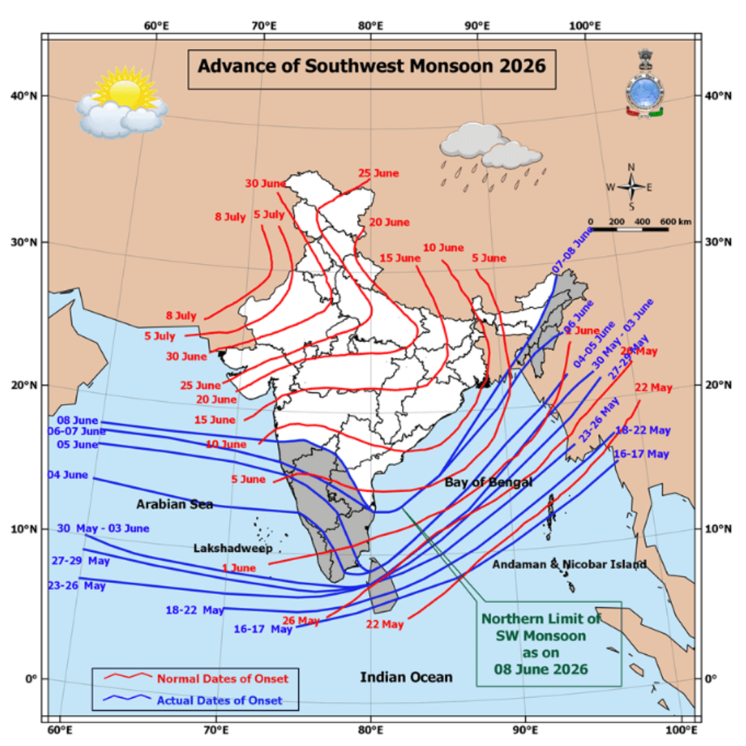 SW Monsoon Progress June 08